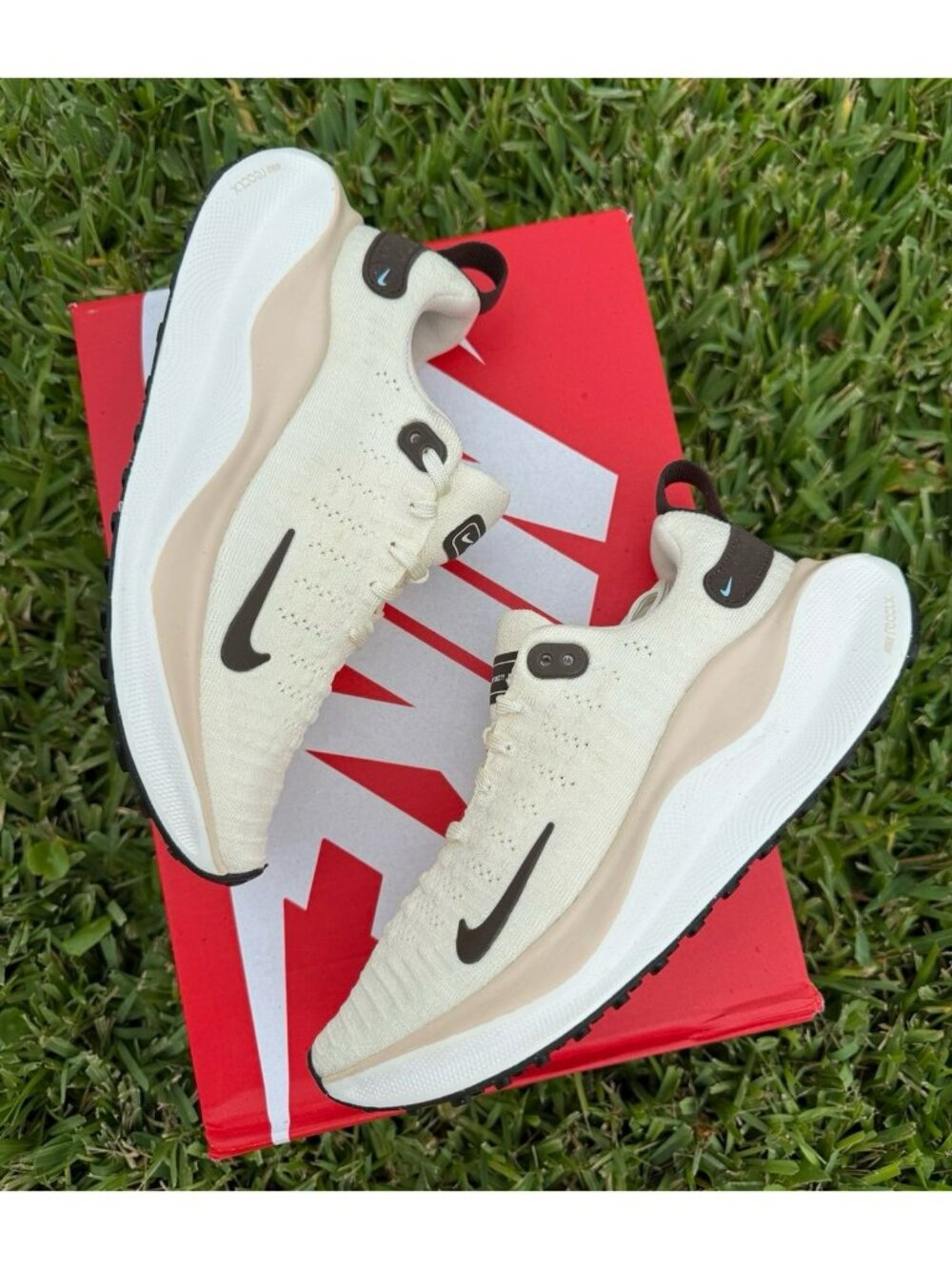 6 WOMEN'S NIKE REACTX INFINITY RUN 4 COCONUT MILK BROWN FZ3655-113 RUNNING